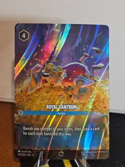 Disney Lorcana Shimmering Skies Royal Tantrum Enchanted Card - Image 1