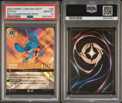 Stitch Rock Star Disney Lorcana Championship Prize Promo #30 PSA 10 - Image 3
