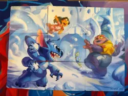 Lorcana - Winterspell - Puzzle & Lore Cards - Complete Set - Lilo And Stitch - Image 2