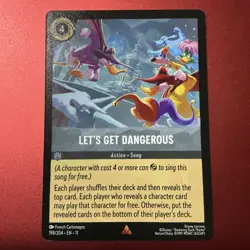 Disney Lorcana Winterspell (11) #198/204 Let's Get Dangerous Regular NM - Image 1