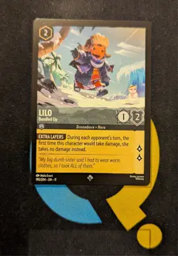 Lilo - Bundled Up 195/204 Super Rare Disney Lorcana Winterspell - Image 1