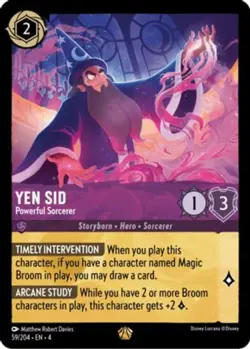 1x Yen Sid - Powerful Sorcerer - 59/204 - Legendary NM-Mint Disney Lorcana: Ursu - Image 1