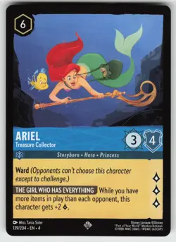 Ariel - Treasure Collector Super Rare Ursula's Return 139/204 Disney Lorcana - Image 1