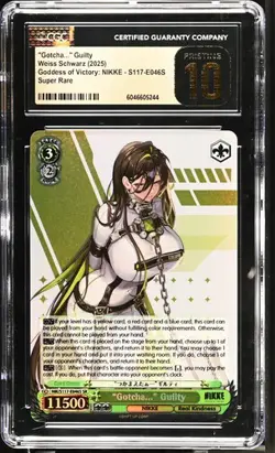 Weiss Schwarz GRADED Gotcha Guilty E046S NIKKE SR PRISTINE 10 - Image 1