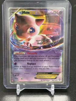 2012 Pokemon 2014 World Championships Mew EX 46/124 TCG Rare Card - Image 1