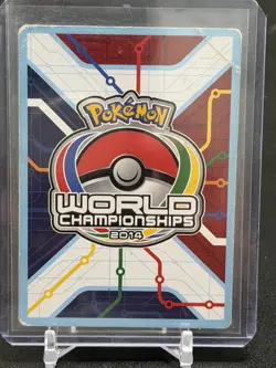 2012 Pokemon 2014 World Championships Mew EX 46/124 TCG Rare Card - Image 3