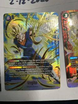 Dragon Ball Fusion World Card FB04-130 Vegito SCR Parallel!!!!! - Image 1