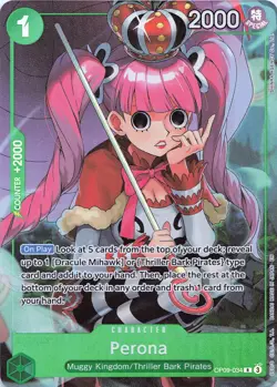 One Piece Perona Illus. Box Vol.4 #OP09-034 Foil One Piece Promotion Cards NM - Image 1