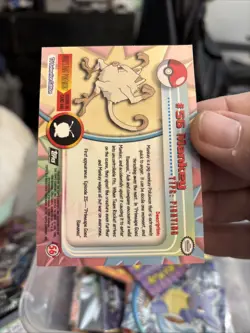 Mankey 56 - TOPPS Pokemon Card - Textured Foil - Flames T190 - Image 2