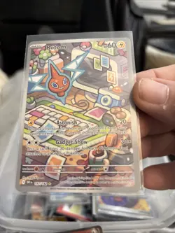 Pokemon TCG Rotom 197/182 Destined Rivals Full Art Holo Card T130 - Image 1