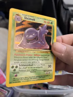 Pokemon TCG Card Muk Fossil 13/62 Holo Rare German Sleimok 1999 LP MP T118 - Image 3