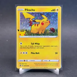 Pokemon Card TCG - Pikachu SWSH039 Black Star Promo General Mills Near Mint - Image 1