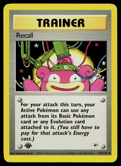 Pokemon Card - Recall Gym Heroes 116/132 Uncommon 1st Edition - Image 1