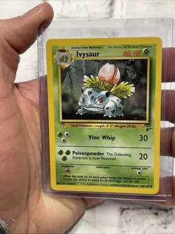 Ivysaur 44/130 Uncommon - Base Set 2 Pokemon Card NM Nintendo WOTC Vintage TCG - Image 1