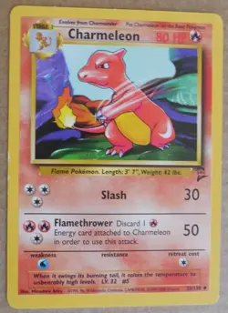Charmeleon 35/130 Uncommon Non-Holo Base 2 Set Pokemon Card NM - Image 1
