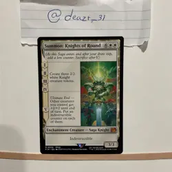 Magic the Gathering Summon: Knights of Round Final Fantasy Regular Card - Image 1