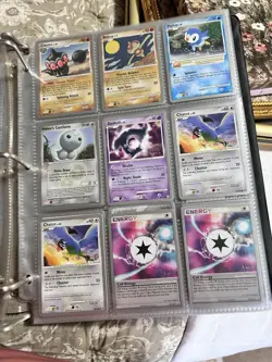 Pokemon TCG Mixed Card Lot Binder Collection Wurmple Cascoon Skiploom Turtwig - Image 5