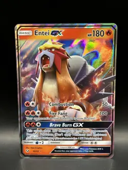 Entei GX 10/73 - Pokemon Shining Legends Card - NM - Image 1