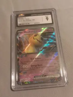 Pokemon TCG Mimikyu ex Black Star Promo SVP004 Graded CGC 9 Mint Slab Holo Card - Image 1