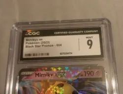 Pokemon TCG Mimikyu ex Black Star Promo SVP004 Graded CGC 9 Mint Slab Holo Card - Image 2