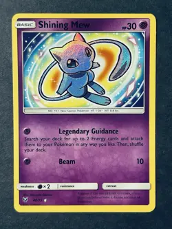Shining Mew 40/73 Shining Legends Holo Rare Card NM Condition - Image 2