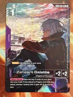 Gundam Card Game Zeheart Galette GD03-094 R+ Alt Art Foil - Image 1