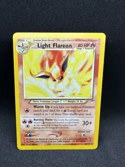 Pokemon TCG Neo Destiny 2000 Light Flareon Card 46/105 WOTC Vintage - Image 1