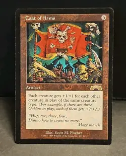 Mtg 🌟 Coat Of Arms 🌟 Exodus NM/LP 🔥 RARE 🔥 Magic the Gathering - Image 1
