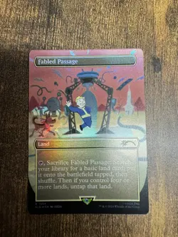 Fabled Passage Borderless FOIL Fallout Secret Lair MTG - Image 1