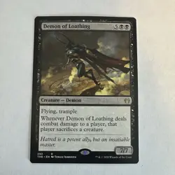 Demon of Loathing Theros Beyond Death Regular LP MTG Magic the Gathering - Image 1