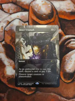 NM Bitter Triumph Game Day/Store Championship MTG Magic the Gathering - Image 1