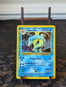 Pokemon TCG Gyarados Base Set 6/102 Unlimited Holo Rare - Vintage 1999 - Image 1