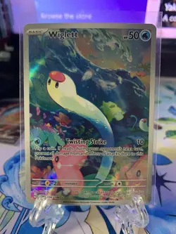 Wiglett Scarlet and Violet Base Set Pokemon TCG Card 206/198 NM Condition - Image 1
