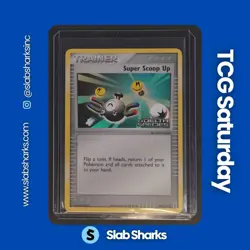 2005 POKEMON EX DELTA SPECIES #100/113 SUPER SCOOP UP REVERSE HOLO STAMPED - Image 1