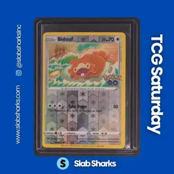 2022 POKEMON SWSH POKEMON GO #059/078 BIDOOF (PEEL DITTO VARIATION) REVERSE HOLO - Image 1