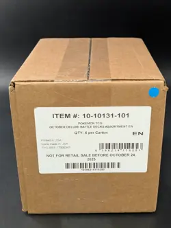Pokemon Mega Battle Deck: Mega Gengar Ex and Mega Diancie Ex 6 Box Case Sealed - Image 1
