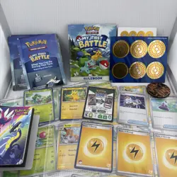 Pokemon My First Battle Two Mini Starter Decks Pikachu & Bulbasaur W/Mats &Coins - Image 3