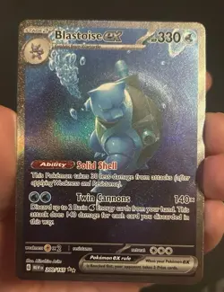 Blastoise ex 200/165 Special Illustration Rare Scarlet & Violet 151 Pokemon TCG - Image 1