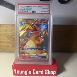 2019 POKEMON SUN & MOON HIDDEN FATES #9/68 CHARIZARD GX RARE HOLO PSA 10 - Image 1
