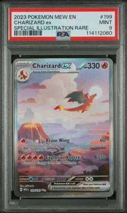2023 Pokemon TCG Scarlet & Violet 151 Charizard, Charmeleon, Charmander PSA 9 - Image 4