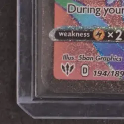 2020 POKEMON SWSH DARKNESS ABLAZE #194/189 SALAMENCE VMAX RAINBOW SECRET RARE - Image 4