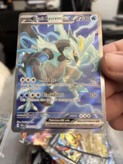 Pokemon TCG Sv08: Surging Sparks Holo Ultra Rare Black Kyurem EX 218/191 T178 - Image 1
