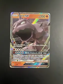 Onix GX 36/68 Hidden Fates Ultra Rare Full Art Holo 200HP English Pokemon TCG - Image 1