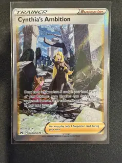 MISSCUT ERROR 2023 Pokemon Crown Zenith Cynthia's Ambition GG60 - Image 1