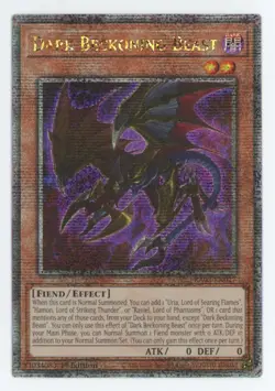 Yu-Gi-Oh! Dark Beckoning Beast #RA03-EN027 Quarter Century Rare 1st Edition - Image 1