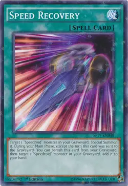 Yugioh! LP Speed Recovery - SP17-EN048 - Starfoil Rare - 1st Edition Lightly Pla - Image 1