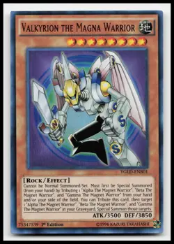 Valkyrion the Magna Warrior YGLD-ENB01 Yugi's Legendary Decks Yugioh Card - Image 1