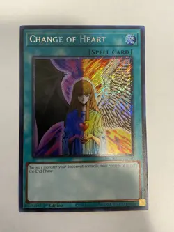 Yugioh - Change of Heart RA01-EN050 - Secret Rare - 1st Ed. - Image 1