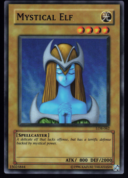 Mystical Elf LOB-062 Yugioh Legend Of Blue Eyes Super Rare - Image 4