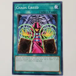 Chaos Greed - IOC-EN038 - NM - Common - Unlimited - Yugioh (25th) - Image 1